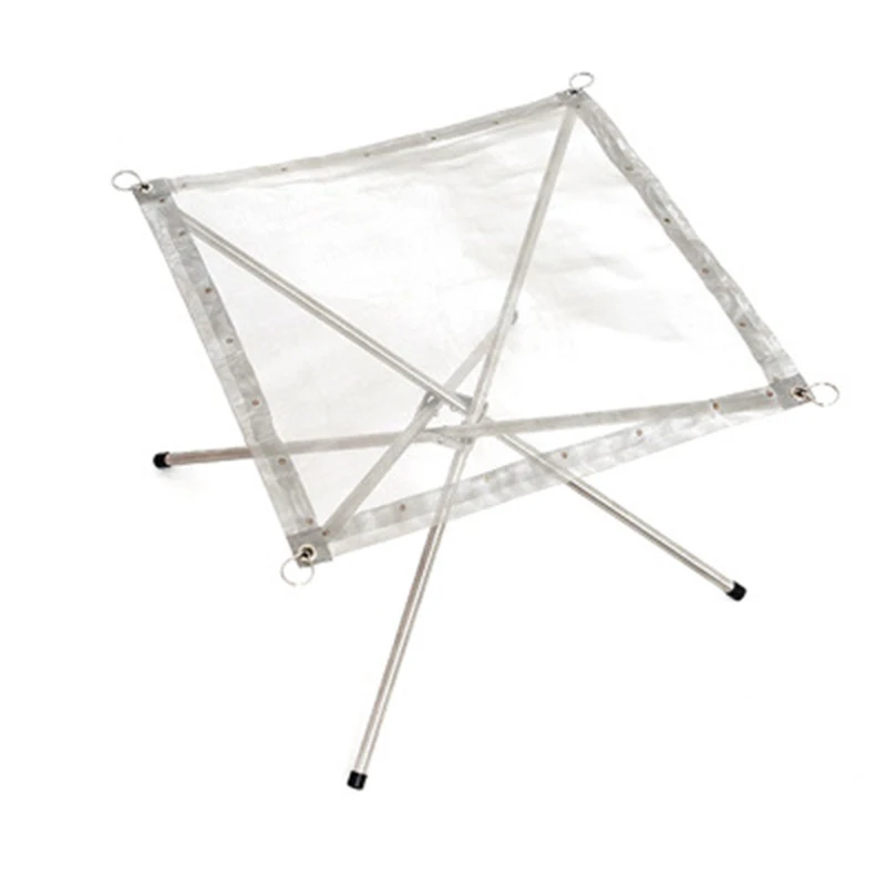 Outdoor Portable Fire Rack Folding Table Grill Stainless Steel Point Charcoal Stove Super Light Grid Heating Wood Stove Camping