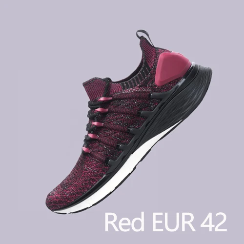 Новые Xiaomi mi jia Shoes 3 мужские спортивные кроссовки для бега сила mi dsole обновление резиновая подошва общая машинная стирка - Цвет: Red 42