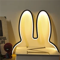 Rabbit Led Night Light Modern USB Desk Lamp for Children's Kid Room Light Christmas Gift 5W Cute Night Lamp Home Deco Luminaire 2