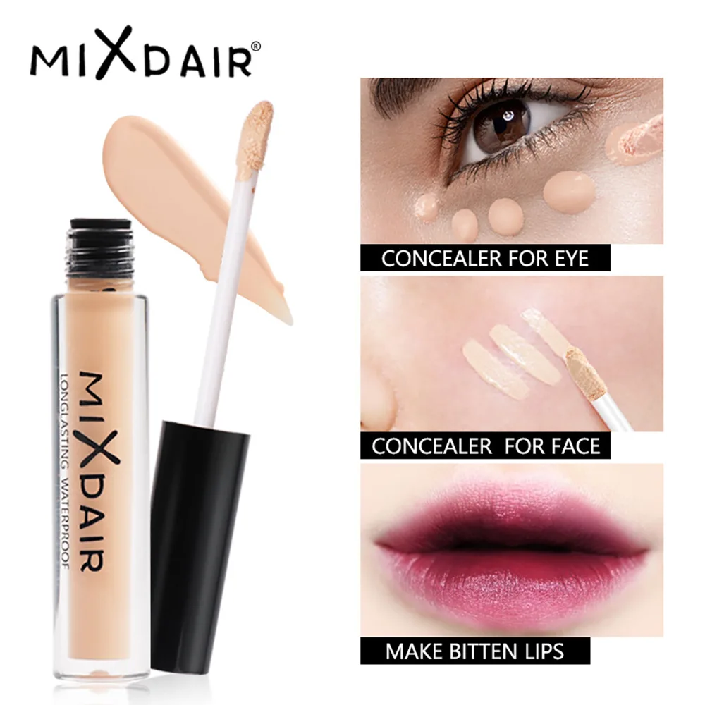 

Лидер продаж, жидкий консилер Mixdair, консилер для темных кругов, пятен, тонких линий, консилер, основа для макияжа, косметика, подарок для женщин