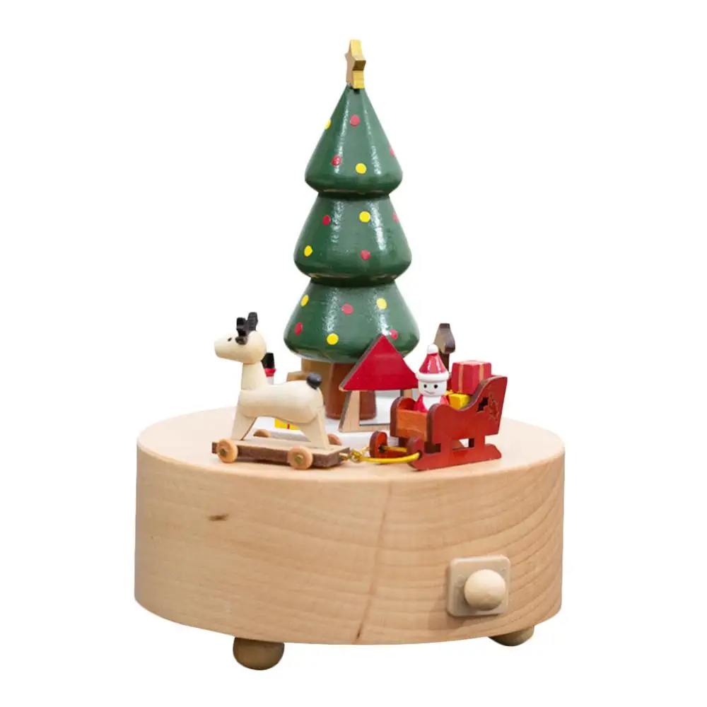 Музыкальная шкатулка с мультяшным автомобилем из смолы для танцев кошек, вращающаяся Музыкальная шкатулка на год, Рождество, день рождения, Подарочная Музыкальная Коробка queen - Color: Brown