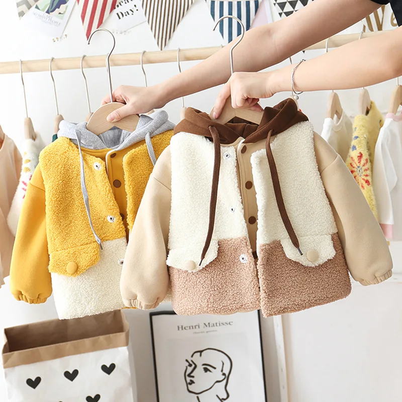 

Girl'S Suit Autumn And Winter New Style Western Style Children Wool Sweater Small CHILDREN'S Waistcoat Thick Hoodie Baby Two-Pie