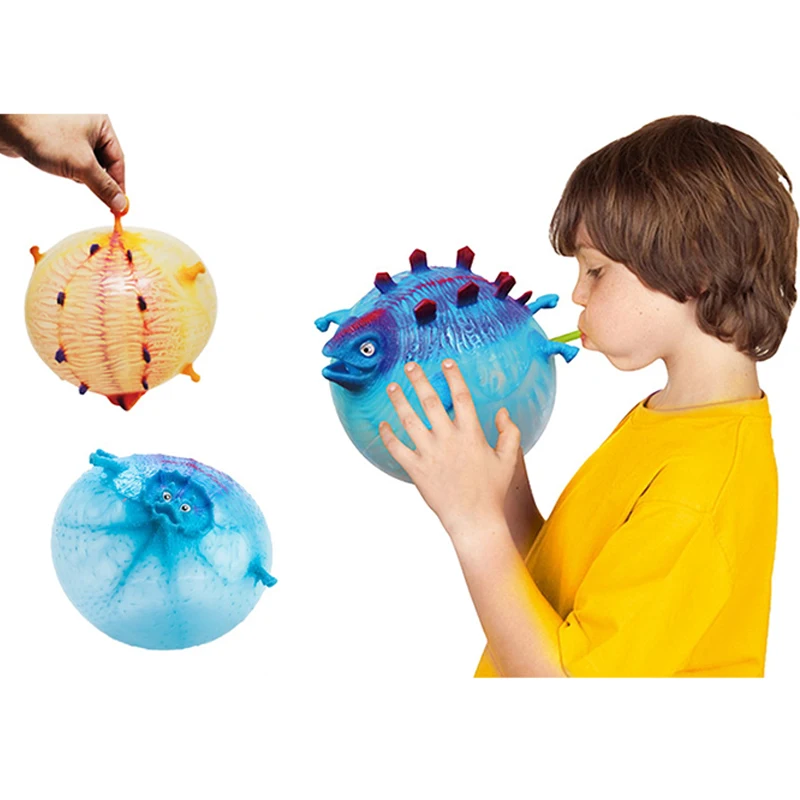 1Pc créatif étrange Tpr peut gonfler Animal presser balle gonflable dinosaure bulle balle enfants cadeau jouet