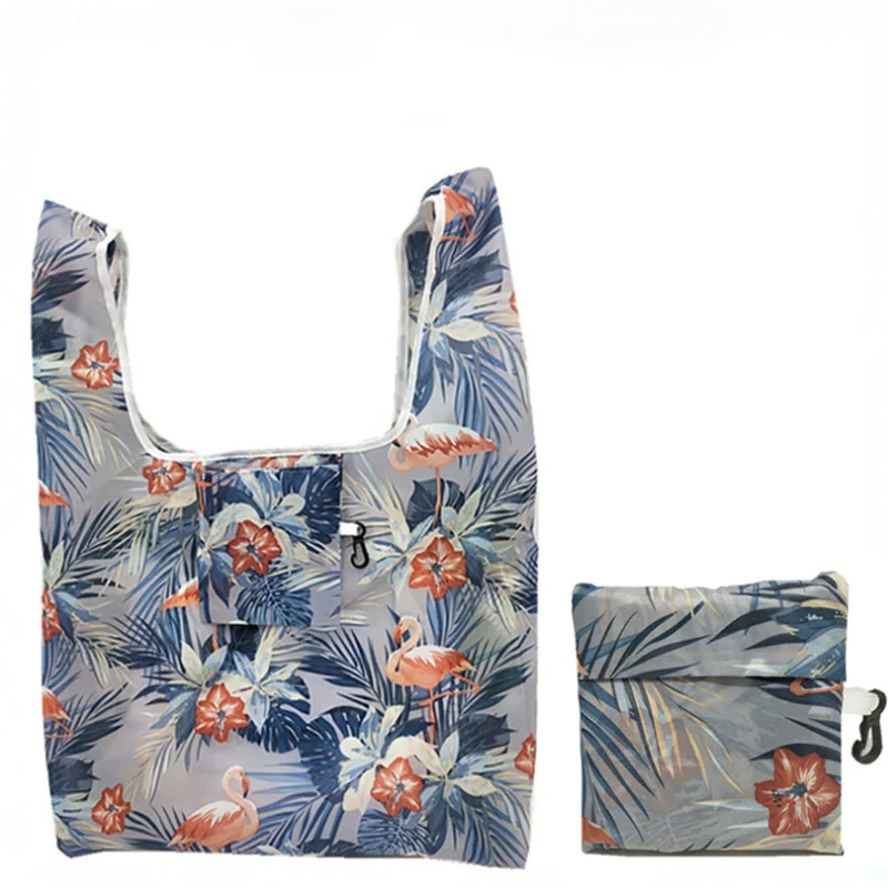 Vogvigo Женская многоразовая складная сумка для похода в магазин сумка модная Цветочная печать складные Рециркулированные сумки домашняя Организация сумка - Цвет: Хаки