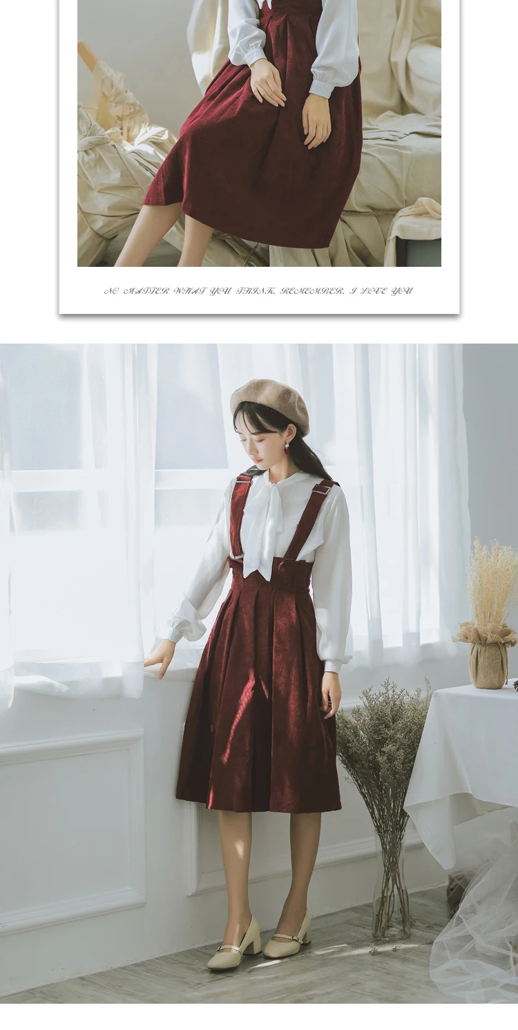 Mori Girl для женщин платье без рукавов Спагетти ремень свободные женские Vestidos Элегантный вельвет сладкий леди сарафан DV527