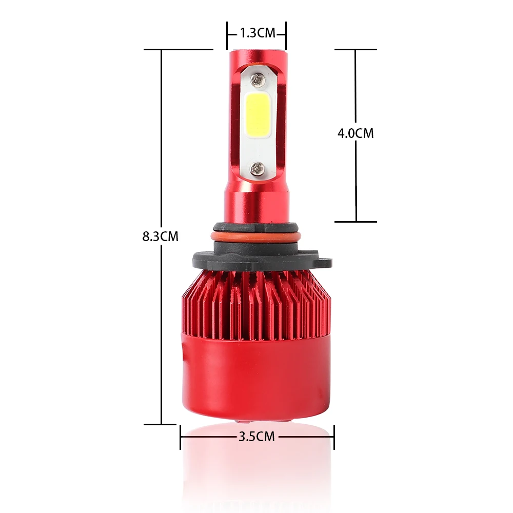 DDAI bombilla led h7 Красный Высокое качество 8000лм h4 h3 led ампульная лампа освещение турбо комплект лампа для buick cadillac skoda ≥got