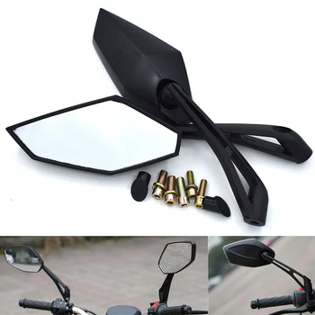 

Black Universal Motorcycle Rear View Side Rearview Mirrors 8mm 10mm for Yamaha FZ6 FAZER FZ6R FZ8 MT-07/FZ-7 MT-09/SR/FZ9 FZ1