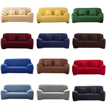 

Extensible Sofa Cover Spandex Stretch Sofacovers Sectional Solid Color Single/two/three/four Seats A45021