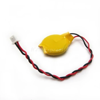 

2pcs/lot Notebook BIOS CMOS battery laptop battery CR2032 2P 3P motherboard battery with wire 3V In Stock