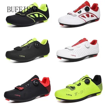 

BUFEIPAI Men Women MTB Bicycle Shoes Mountain Cycling Shoes Self-Locking High Ankle Boots Triathlon Bike Shoes mountain bike