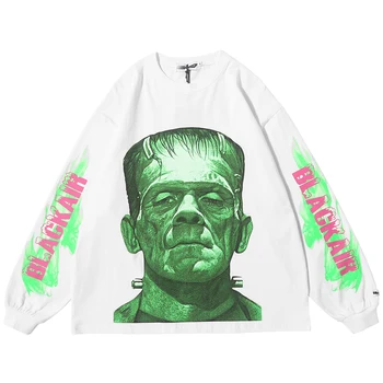 

Women Mens 2020 Sexy Cool Man Head Sleeve Tees Shirts Men Women Fashion Hip Hop Hipster Casual Streetwear Tshirts Tops