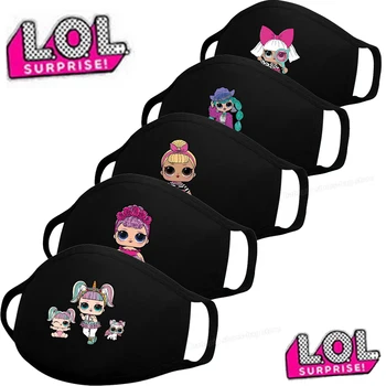 

LOL Surprise Women Masks Adult Child Mouth Covering Mask Girls Face Masks Fashion Dust-proof Windproof Reusable Cotton Mask Gift