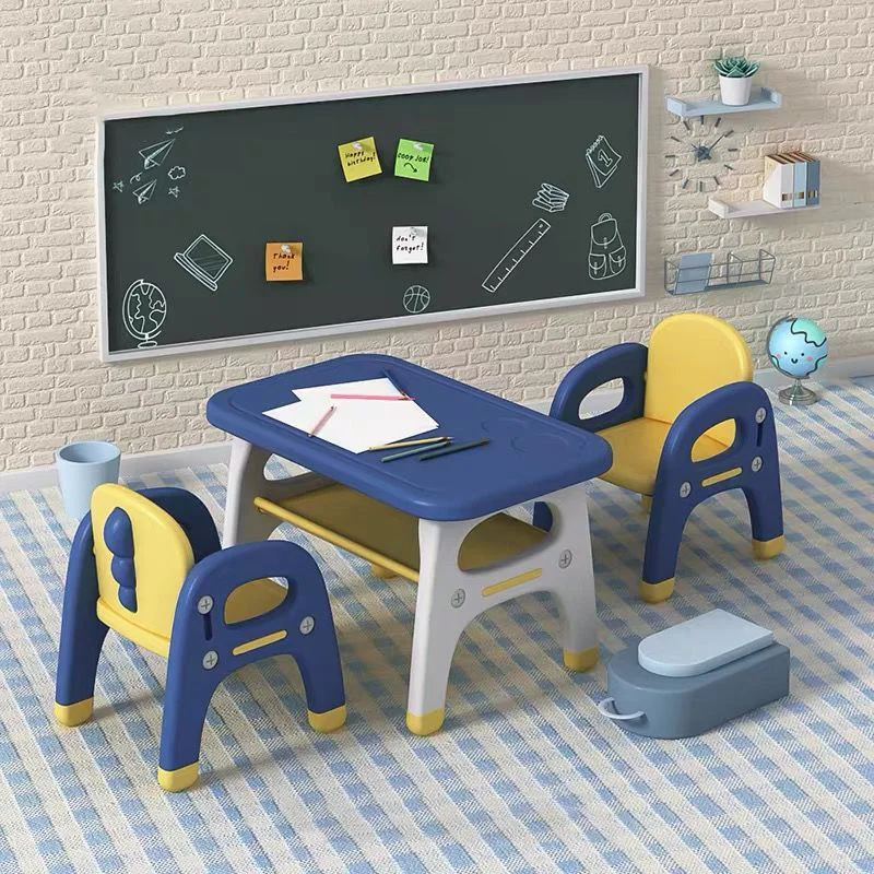 Kindergarten tables and chairs children toys small set plastic learning home game baby dining kids | Мать и ребенок