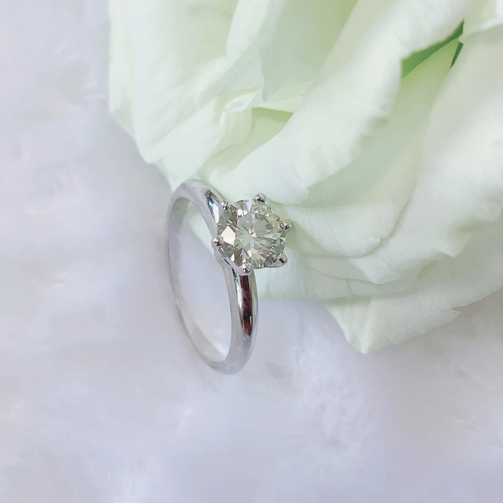 Кольцо из стерлингового серебра 925 пробы 1ct 2ct 3ct в классическом стиле ювелирное