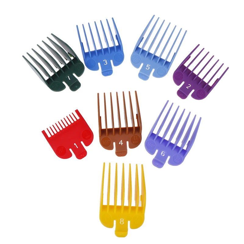 8 шт., универсальная машинка для стрижки волос, ограниченная направляющая, гребень, наборы с коробкой, дополнительная машинка для стрижки, набор инструментов для стрижки волос, ограниченное количество расчесок, Новинка