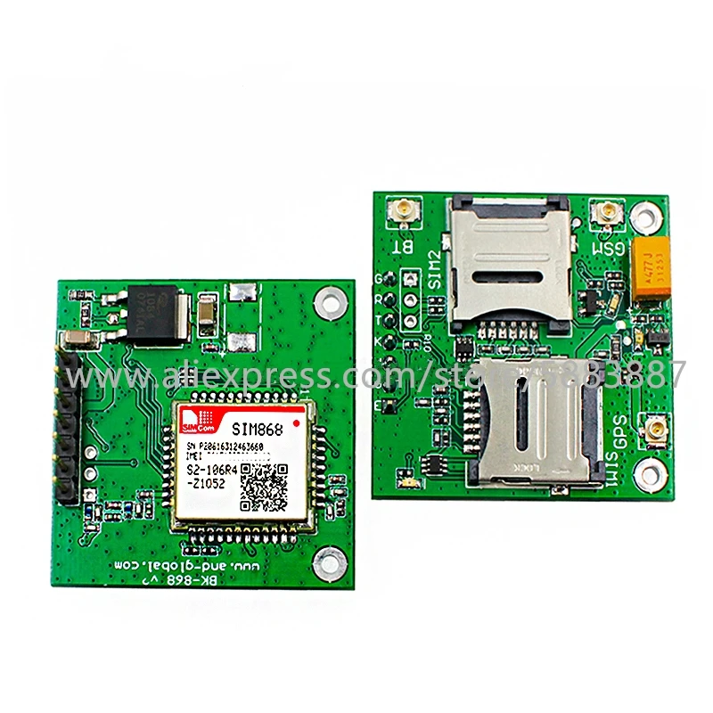SIMCOM SIM868 Development board GSM/GPRS+GNSS module 850/900/1800/1900MHz 100%New&ampOriginal 2G Module weld EVB test |