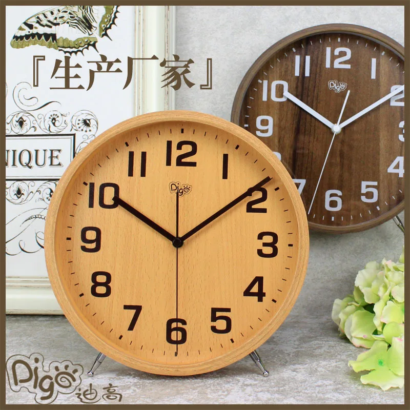 

Living Room Clock Decoration Desktop Northern European-Style Table Clock Amazon Hot Selling Desktop Creative Large Size Solid Wo