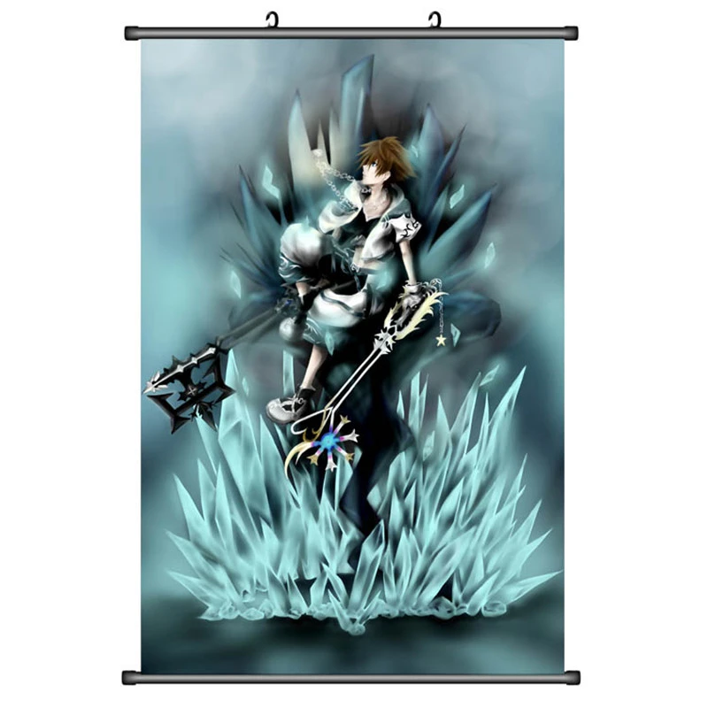 日本の漫画の壁のポスター キングダムハーツソラ リク カイリ ベントス アクア 家の装飾 装飾画像 Painting Calligraphy Aliexpress