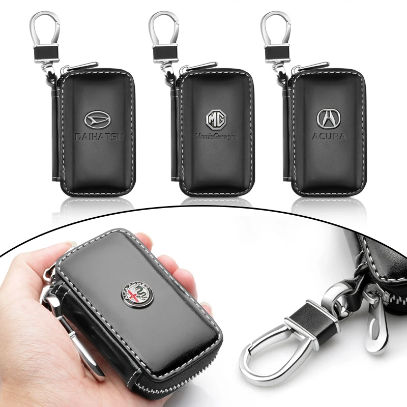 Leather Key Wallet Car Bag Multi Case Holders For BMW Benz Audi Chevrolet Citroen Skoda Toyota Ford Volkswagen Honda | Автомобили и