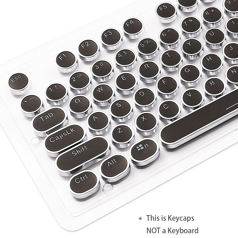 keycaps para teclado mecânico retroiluminado redondo double-shot abs chave boné 104 teclas