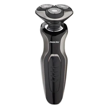 

cordless rechargeable rotary electric shaver wet dry electric razor for men face care 3D floating shaving machine