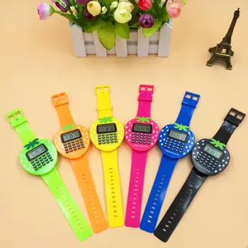 

Colorful Electronic Multifunction Children's Strawberry Calculator Watch For Men Women Kids Calculator Clock