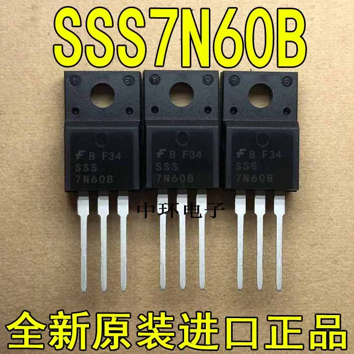 

10pcs/lot SSS7N60B TO-220F FET 7A 600V