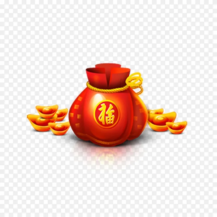 新年福库宝袋 新年祝福词新年礼品袋png图片素材免费下载 图片编号225257 Png素材网