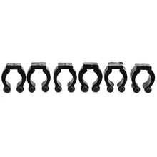 12 pièces en plastique noir piscine billard queue bâton Clips support support mural support stockage Clips-facile à Insall(China)