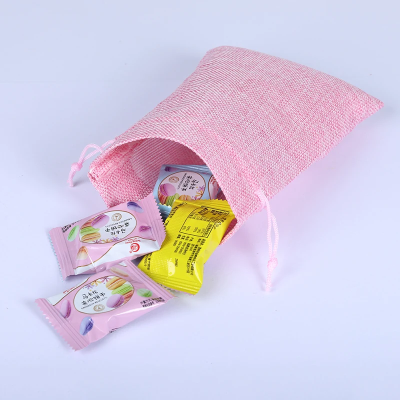 

10Pcs Jewelry Display Jute Bags Least Wholesale Burlap Packing Pouches Drawstring Bags Hemp Cord Twine String for Jewelry Making