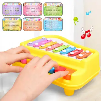

Musical toys Piano Xylophone Musical Instrument Toy with Music Cards Mallets Educational Kids Toys