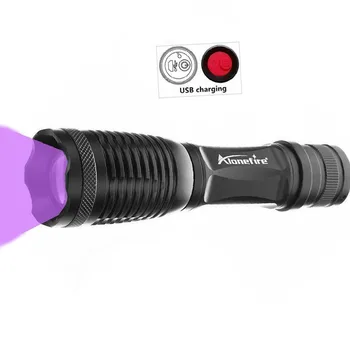 

Night fishing Flashlight Body Ultra Violet Rechargeable Zoomable Torch