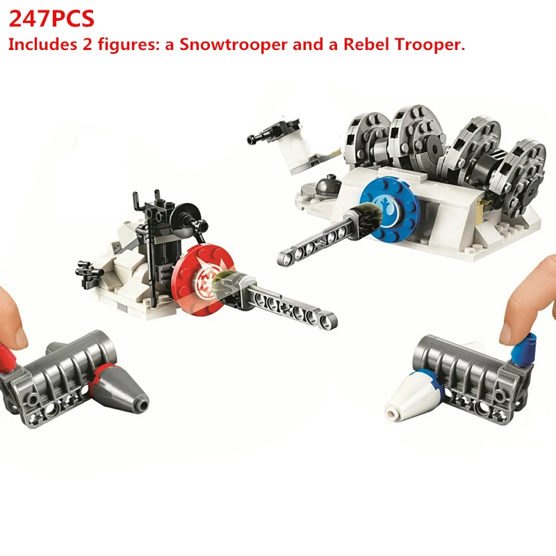 

Star Wars Action Battle Hoth Generator Attack Building Blocks Bricks Compatible Classic Outer Space Model Kids Toys