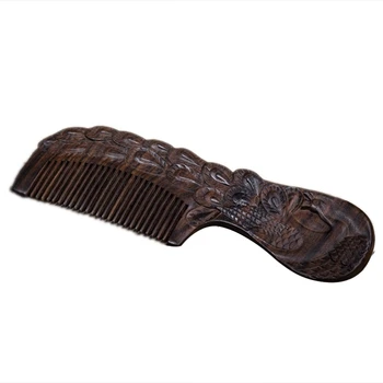 

Professional Health Care Comb Anti-Static Massage Sandalwood Comb Handmade Beauty Phoenix Hair Brush