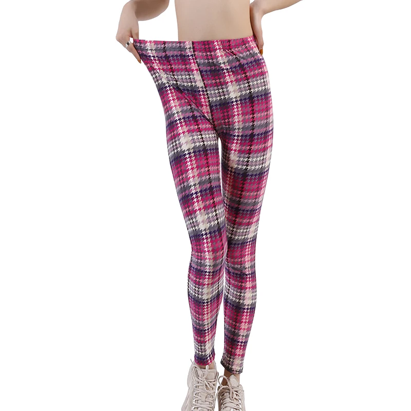 Ladies Printed Workout Leggings - Image 3