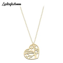 Stainless Steel Tree Of Life Circular Pendant Necklace Custom Name Necklace For Women's Lucky Tree Necklace Plant Jewelry Stainless Steel Tree Of Life Circular Pendant Necklace Custom Name Necklace For Women's Lucky Tree Necklace Plant Jewelry