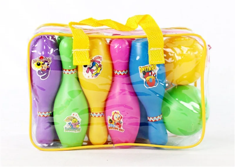 

Children Sports Toy Educational Bowling Parent And Child Interactive Indoor Sports Children 16cm Bowling Toys