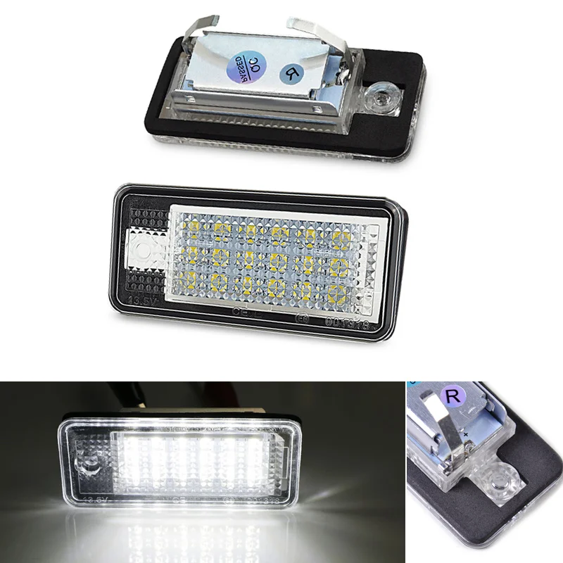 2 шт. Автомобильные светодиодные номерные знаки белые лампы без ошибок для Audi A3 S3