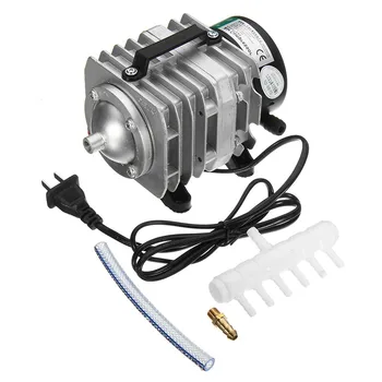 

45W 220V 70L/min Electromagnetic Air Compressor Pump Oxygen Aquarium Fish Pond Compressor Hydroponic Air Aerator Pump ACO-318