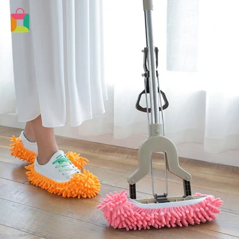 

Creative Floor Dust Microfiber Cleaning Slipper Lazy Shoes Cover Mop Cleaner Home Cloth Clean Brush Cover Mophead Overshoe Cozy