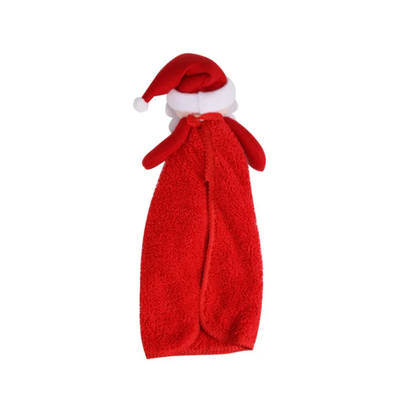 Рождественское кухонное быстросохнущее полотенце для рук, микрофибра, ткань кораллового бархата, Впитывающее Воду полотенце, рождественское кухонное полотенце для ванной
