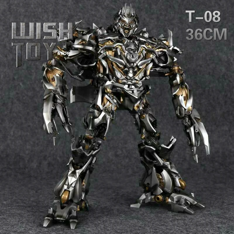 Transformation Robot MW 36CM T-08 T08 Galvatron Plane Mode Movie KO MPM-08 MPM08 Smoked Finish Version Action Figure Toys