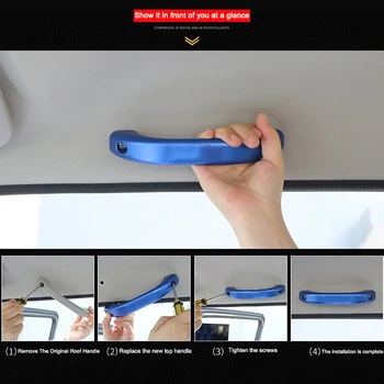 

Car Styling Roof Grab Handle Car Supplies For Suzuki Jimny 2007+ Aluminum Alloy Handle Automobile Remodel Refreshing