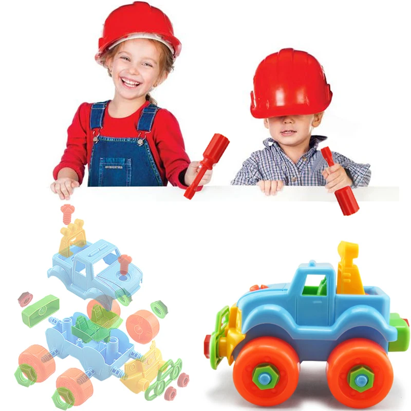 

1Pcs Random Color Disassembly Assembly Nut Toy Car Model Toys Model Kit Early Puzzle Educational Toys For Boys Girls Children