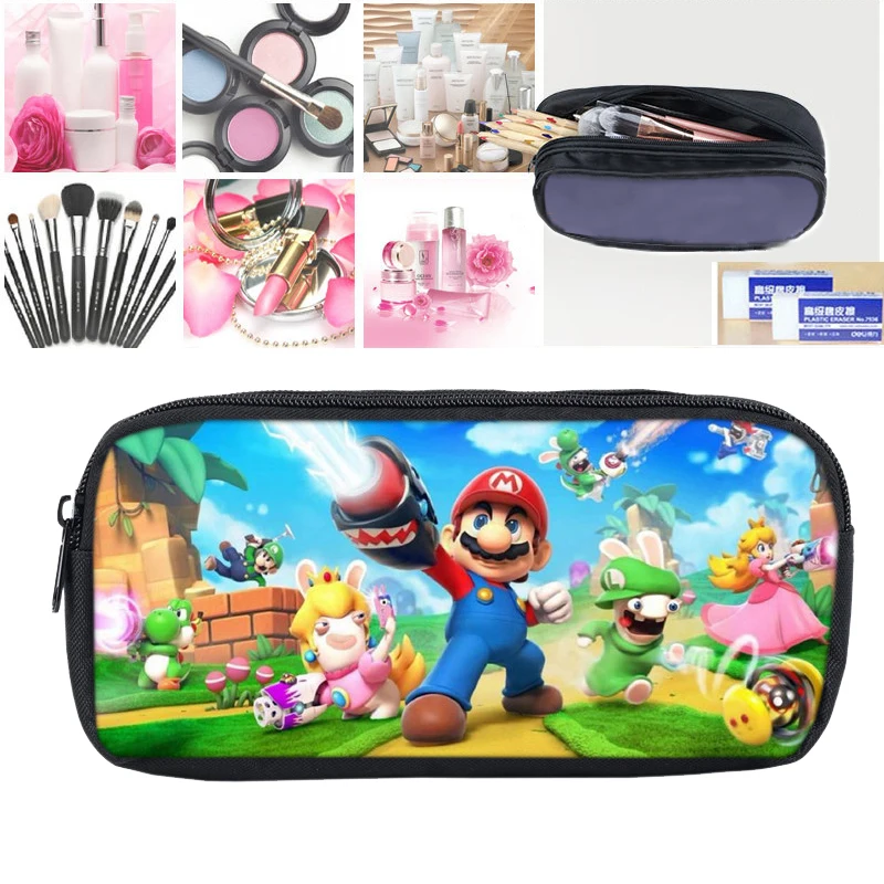 Trousse Mario Bros Sonic Ежик для мальчиков и девочек чехол карандаш с рисунком из