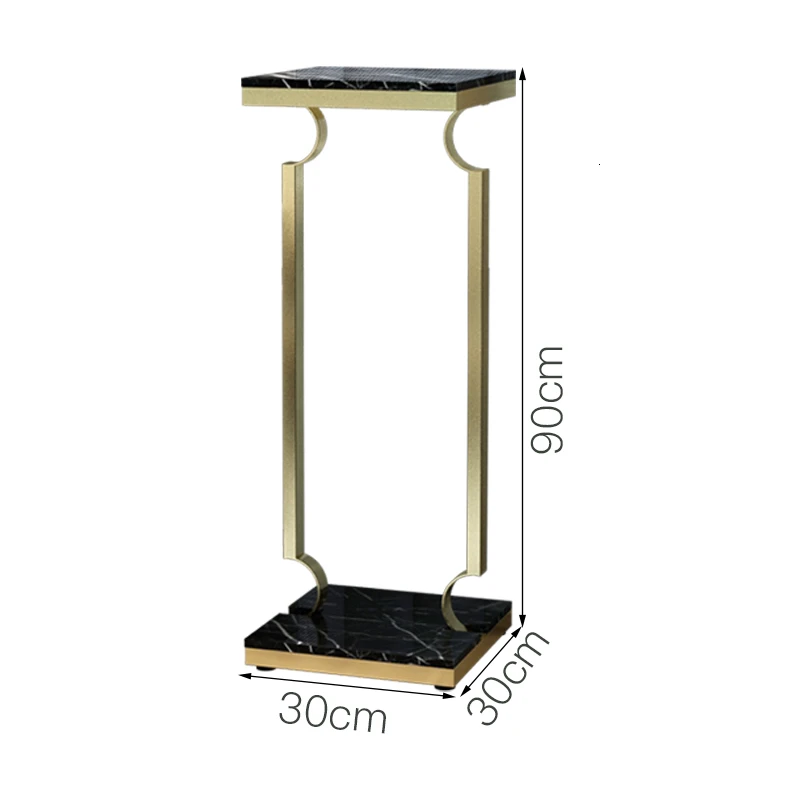 Современная Цветочная стойка для помещений, простые цветы, несколько гостиной, декоративные железные художественные полки для цветочных горшков, мраморные полки для Северной Европы - Цвет: 30width90height