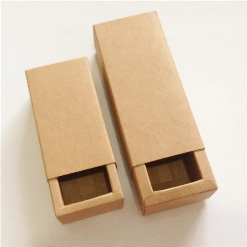 

30pcs/Lot Vintage Retro Style Kraft Paper New Drawer Boxes Gifts Container Storage Eco-friendly Drawer Boxes For Chocolate Bars