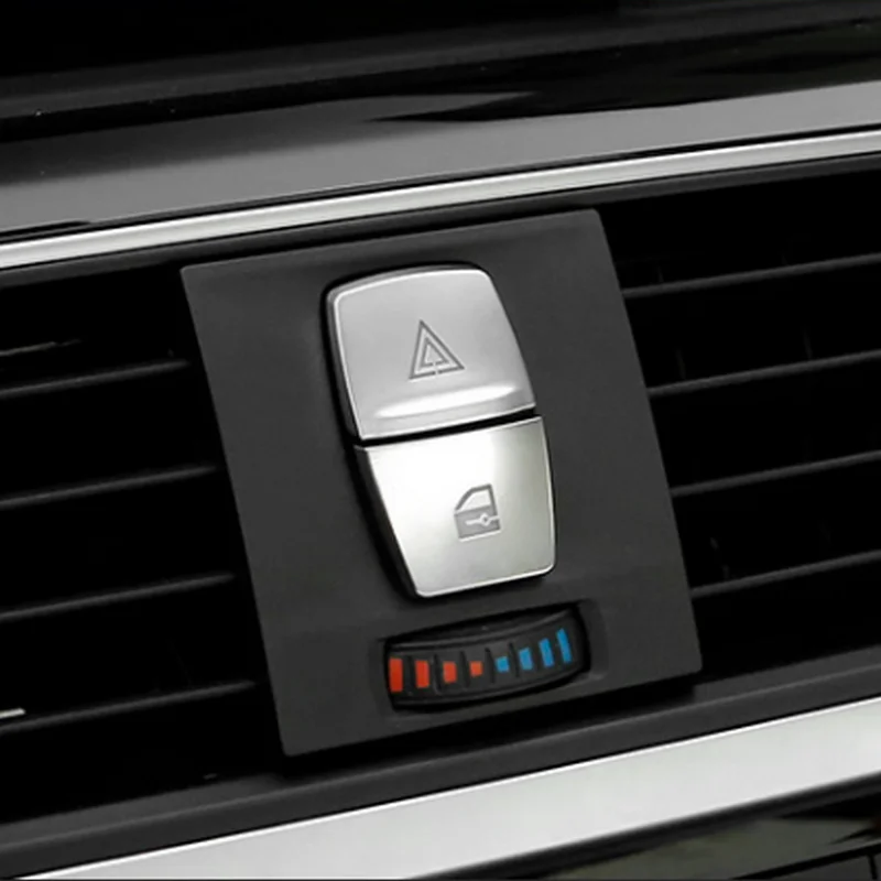 

SBTMY 2PCS/SET Car warning lights instrument desk ABS buttons for BMW 5/6/7 series f10 GT F07 F chassis cars auto Accessories