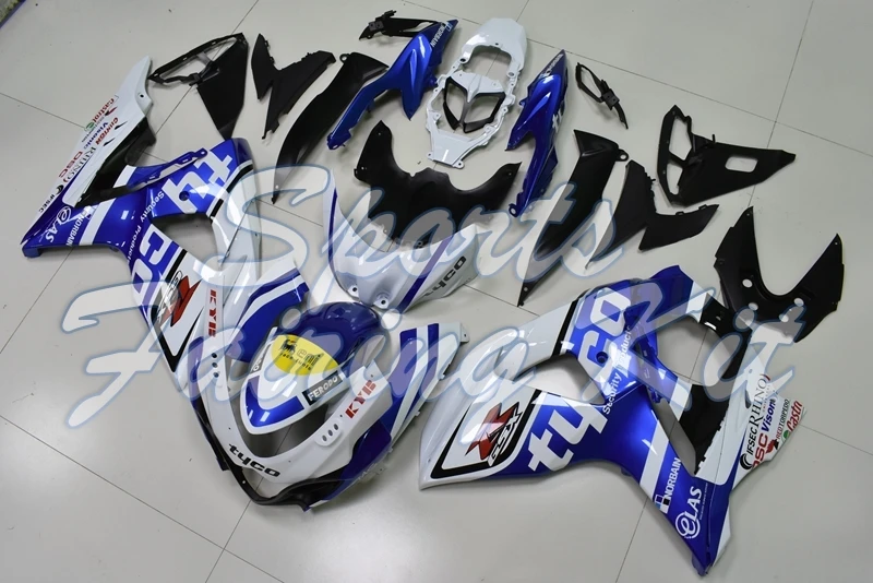 Наборы обтекателей для GSXR 1000 2009 2016 K9 белые синие комплекты Suzuki GSXR1000 2011 Abs