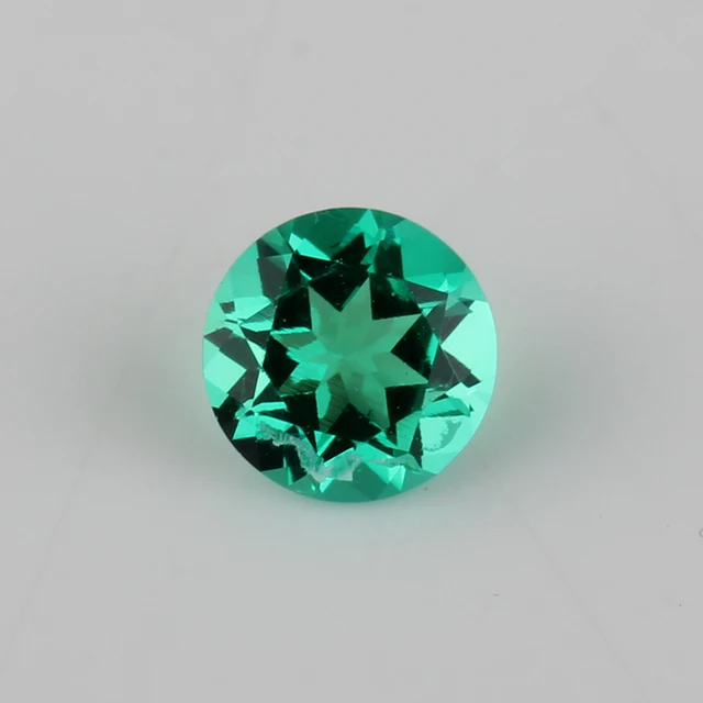 US $100.00 Round Shape Green color Grown emerald gemstones Jewelry making
